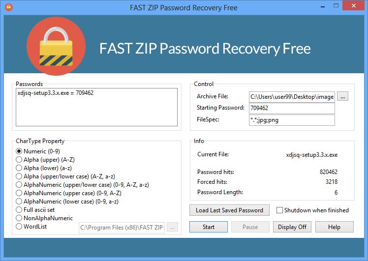 Zip file password cracker software free download