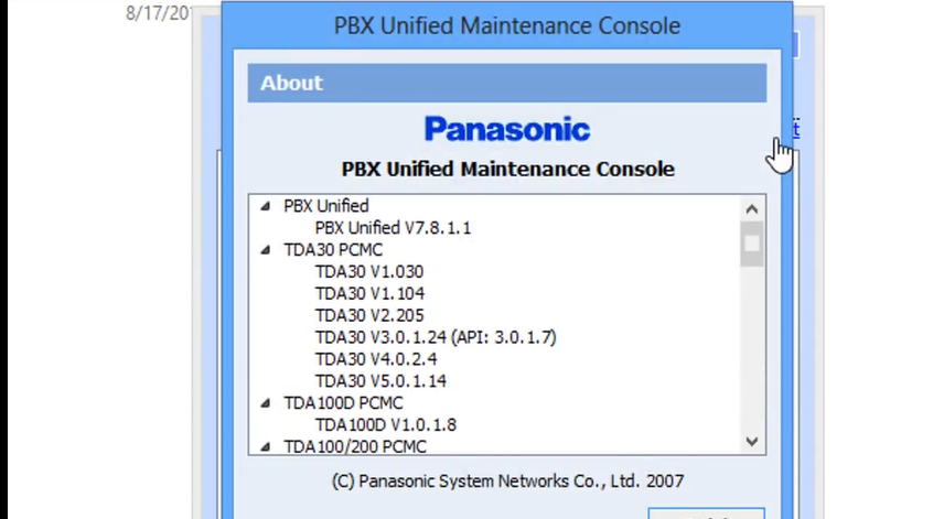 Panasonic pbx software download